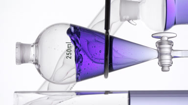 Blackberry liquid extract injected, significant splashes inside