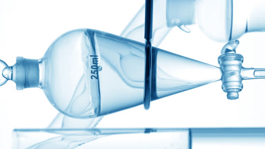 Mineral water waves along inner walls, fluid motion inside