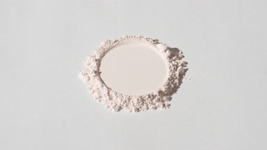 Dynamic Light Beige Powder with Round Imprint Shot