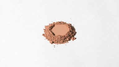 Light Brown Powder Mountain with Hexagonal Imprint on Grey