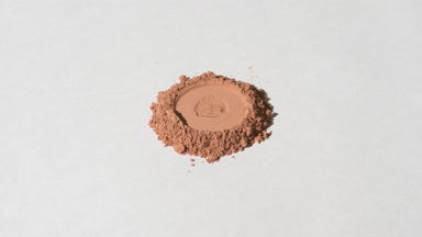 Light Brown Powder Mountain with Circular Depression