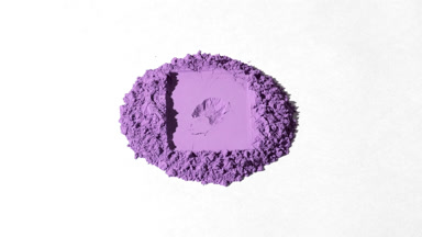 Moving Shadows on Violet Powder with Rectangular Sign