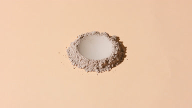 Orbiting View of Beige Powder for Bamboo Ingredient
