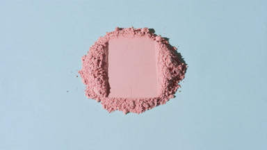Crane View of Rose Powder with Rectangular Indentation