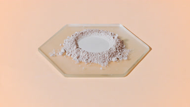 Beige Fine Powder on Hexagonal Watch Glass