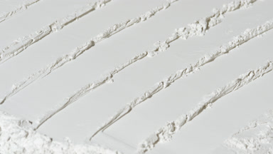 Parallel Knife Marks on White Powder for Oat Powder