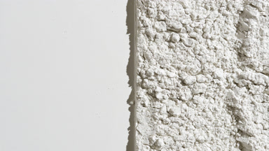 Flattened White Powder Surface with Vivid Shadows