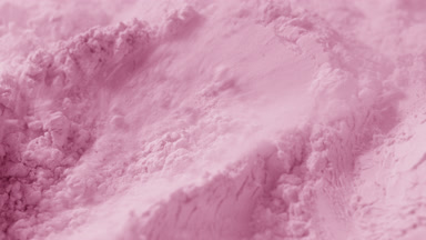 Pink Blush Powder Blown by Air in Macro Slow Motion