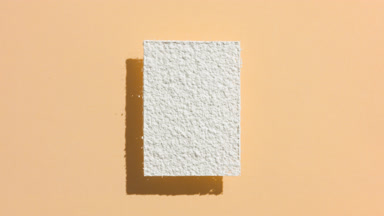 White Powder Pattern with Shadow on Transparent Beige Surface