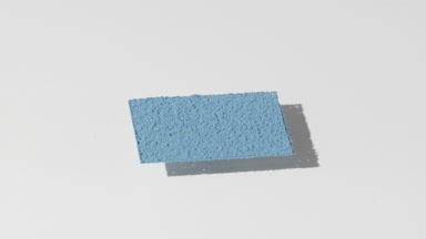 Vibrant Blue Powder Shadow on Light Gray Background