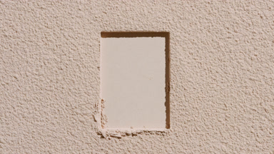 Beige Powder with Rectangular Imprint and Dynamic Shadows