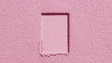 Pastel Pink Sifted Powder Layer with Rectangular Trace
