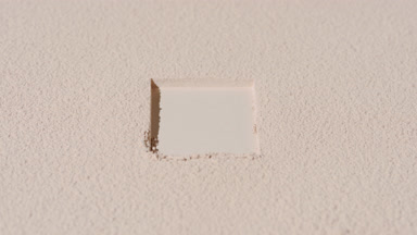Beige Powder Surface with Rectangle and Flowing Shadows