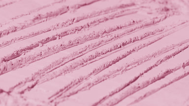 Continuously Changing Shadows on Pastel Pink Powder Surface
