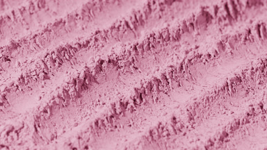 Pastel Pink Powder Furrows with Flowing Shadows