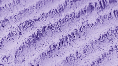 High-Angle Violet Powder Furrows with Moving Shadows