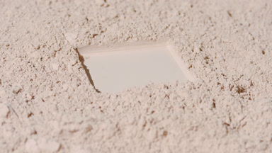 Beige Natural Powder Surface with Square Imprint