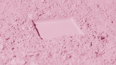 Pastel Pink Natural Powder Surface with Square Imprint