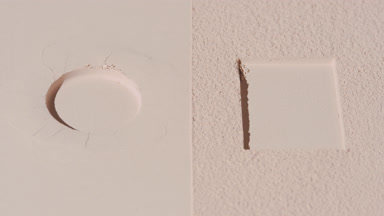 Illuminated Beige Powder Surface with Imprints and Shadows