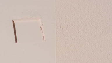Engraved Beige Powder Surface with Dynamic Lighting