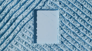 Pale Blue Powder Surface with Shifting Light and Texture