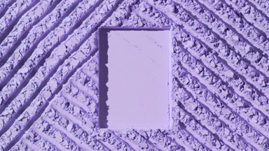 Violet Powder Surface with Defined Impression and Shadows