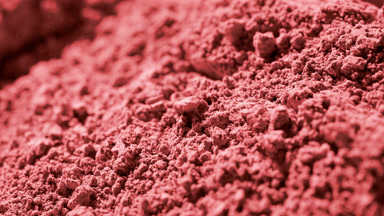 Cascading Red Powder in Slow Motion for Blush Commercial