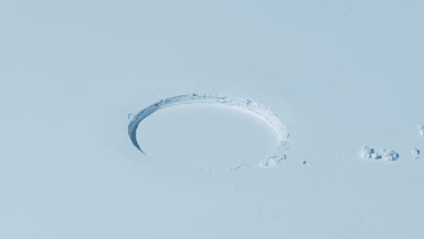 Vivid Shadows on Pale Blue Flattened Powder