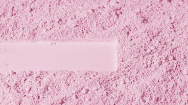 Rose Colored Powder Surface with Rectangle and Dynamic Shadows
