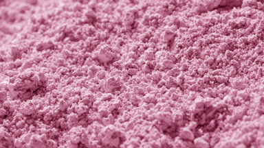 Macro Slow-Motion of Pink Powder Surface in Action