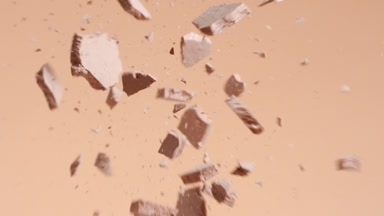 Close-Up of Pressed Powders Colliding in Slow Motion