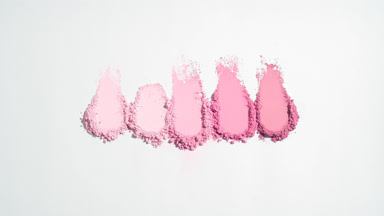 Flowing Pink Powder Streaks on Gentle Grey with Dynamic Shadows