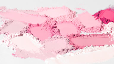 High-Magnification Pink Powder Smears