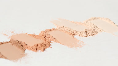 Beige to Brown Powder Smears with Shifting Shadows