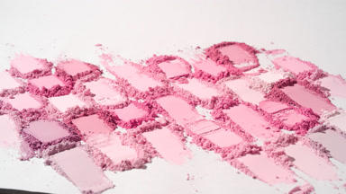 Dynamic Powder Heaps in Pale to Pink Shades on Grey