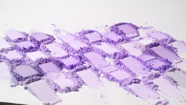 Violet Powder Heaps with Dynamic Lighting Effects