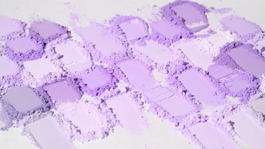 Vast Violet Powder Heaps with Changing Shadows