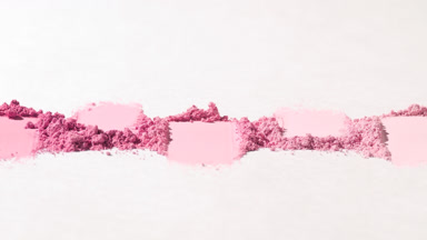 Pink Aligned Loose Powder Streaks in Slow Motion