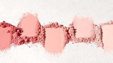 Pink Loose Powder Streaks with Changing Shadows