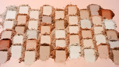 Dynamic Mosaic of Skin Tone Powders with Shifting Shadows