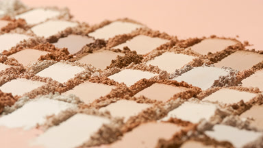 Extreme Close-Up of Beige to Brown Powder Piles