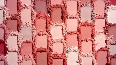 Red Shaded Powder Heaps for Blush Campaign