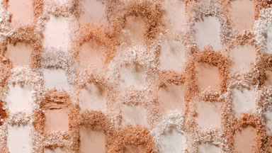 Beige to Brown Powder Burst in Mosaic Arrangement