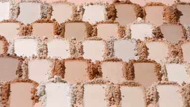 Extreme Close-Up of Beige to Brown Powder Heaps
