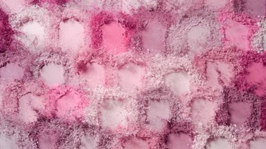 Explosive Pink Powder Smears from Above