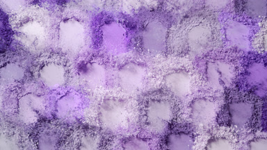 Violet Powder Burst in Slow Motion from Above