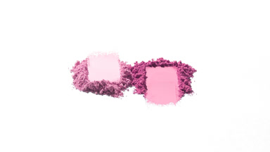 Pink and Rose Powder Piles with Vivid Shadows