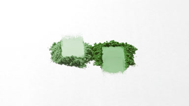 Green Powder Stacks with Fluid Shadows