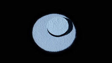 Blue Eyeshadow Concept with Dynamic Shadow Projection