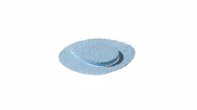 Ultra-Close Shot of Blue Powder with Sharp Shadows